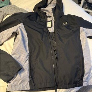 Abercrombie & Fitch Black and Gray Kids Raincoat